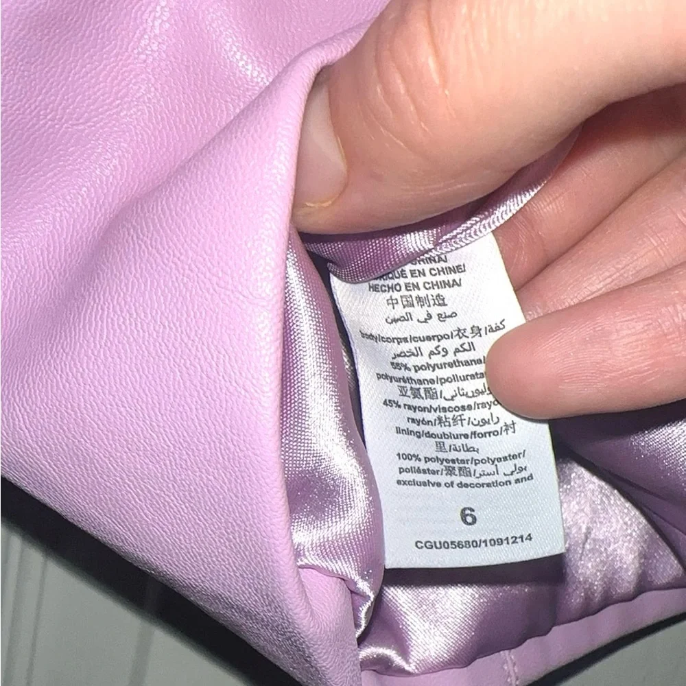 Habitual Kids Girls Faux Leather Dress in Purple